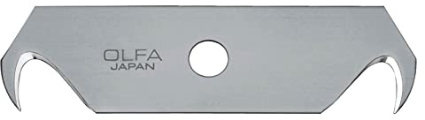 OLFA hob-2 – Pack von 5 Klingen in Form von Haken 64 x 17,5 x 0,4 mm, für Cutter SK, SK-5, und sk-9