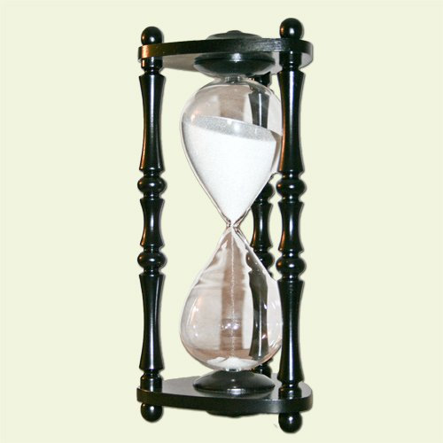 Sanduhr Modell Rustic Schwarz (Laufzeit 60 min)