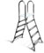 Poolleiter Classic 120/120 cm I 2 x 4-stufig I V2A Edelstahl Leiter Treppe