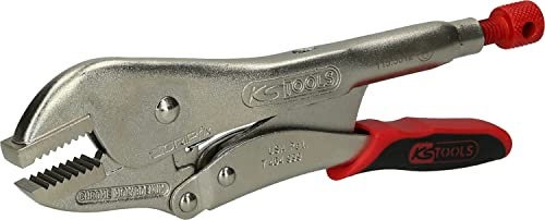 KS Tools 115.3012 Gripzange mit Easy-Release, gerade Backen,50mm,L=250mm