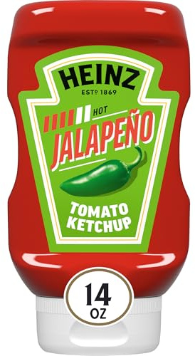 Heinz Tomato Ketchup Blended With Jalapeno, 14 oz Squeeze Bottle