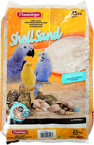 Flamingo Sable Coquilles pour Oiseau Blanc 25 kg