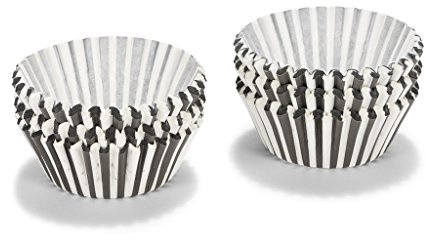 Patisse 1734 Papier-Cup-Cake-Förmchen, schwarz / weiß 200 Stück