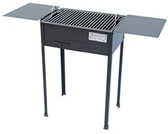 Cruccolini BA10 Barbecue Campagnolo a Carbone, Nero, 107x38.5x78 cm