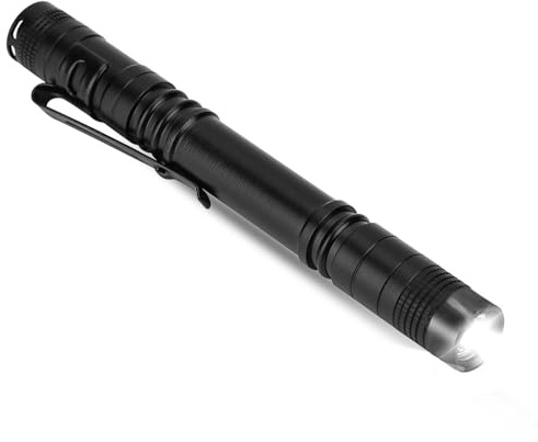 Duokon Mini LED Taschenlampe, Wasserdicht Taschenlampe Stift Licht, Handheld Taschenlampe, für Outdoor-Aktivitäte, Inspektion, Arbeit, Reparatur, Geschenk, 2*AAA-Batterien (Nicht Enthalten)