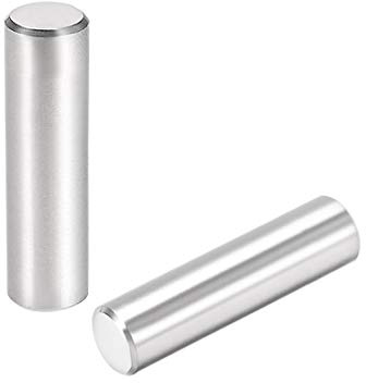 sourcing map 15 Stück Zylinderstifte 8mm X 30mm Passstift 304 Edelstahl Zylindrischer Regalstützstift Befestigen Elemente Silber