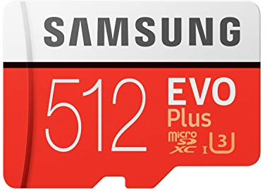 512GB Samsung EVO Plus MicroSDXC 100MB/s +Adapter
