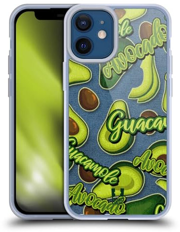 Head Case Designs Lillà E Crema Tutto su Avocadi Custodia in Gel [Protezione di Grado Militare] Compatibile con Apple iPhone 12 Mini E Compatibile con MagSafe