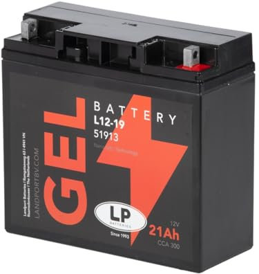 Landport Motorrad Gel Batterie MG G19-12 DIN 51913