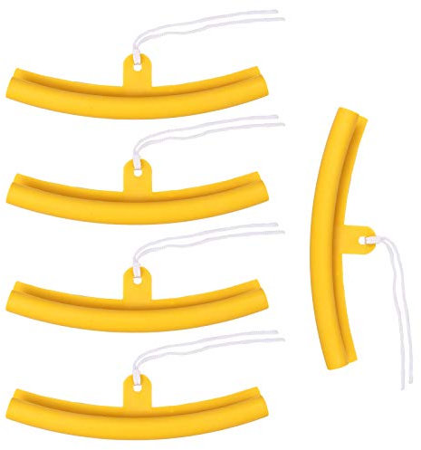 Bohaner 5Pcs 20cm Motorcycle Guard Plastic Tyre Rim Protector Soft Alloy Wheel Remove Edge Protection Tools(Yellow)