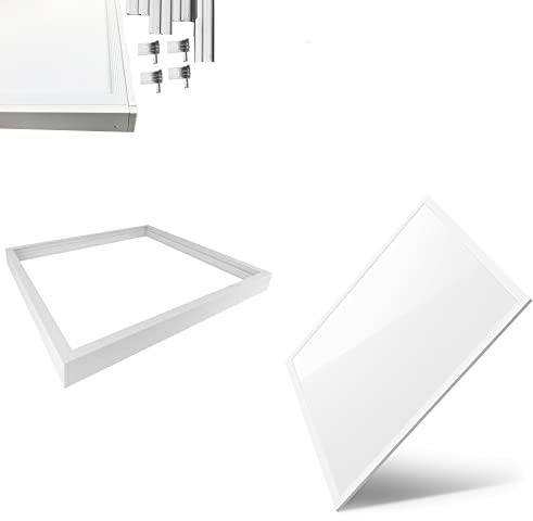 Braytron LED Panel Einbau 62 x 62cm | 40W 4000 Lumen | Rasterleuchte Einlegeleuchte Deckenleuchte Odenwalddecke | mit Aufbaurahmen | kaltweiß