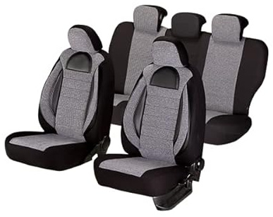 Umbrella, Car Seat Covers Universal Racing Full Set Car Seat, Protectors, gray-black