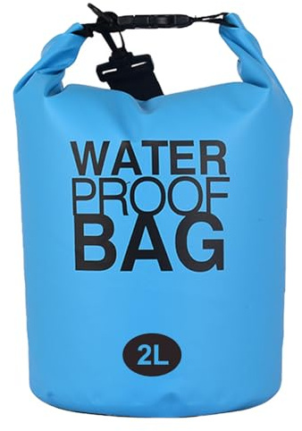 Wasserdichter Rucksack Dry Bag, Wasserdichte Tasche, Wasserdichter Packsack Mit Schultergurt, Wasserdichte Tasche im Freien, für Reisen Bootfahren Schwimmen Wandern, Wasserdichter Packsack, 2L