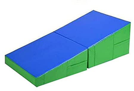 Faltbare Gymnastik Käse Keil Neigungsmatte - Tumbling Matten für Kinder Sport - Gymnastik Rampe Matte Wabenmuster Turnmatte