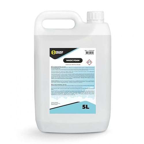 France Effect Magic Foam® - Liquide à mousse 5L STANDARD 2% - Liquide pour machine à mousse concentré 2%, qualité supérieure, incolore, inodore et biodégradable.