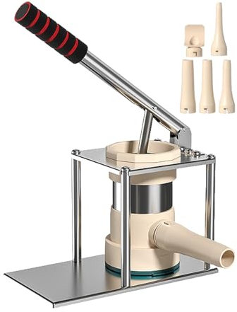 WBRSybUK Insaccatrice Manuale per Salsicce, Insaccatrice Verticale per Salsicce in Acciaio Inox, Macchina per Il Riempimento di Salsicce per Uso Commerciale E Domestico