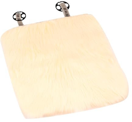BELLIFFY Verdicktes Beige Autositzkissen mit Rutschfester Faser Quadratisches Winter Sitzpolster für Außergewöhnlichen Komfort im Kinderzimmer oder Möbeln