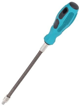 Tournevis carré de 1/4 Po, Tournevis de Collier de Serrage Flexible avec Douille Réversible, 1/4 Po, Poignée Ergonomique avec la Plupart des Douilles à Cliquet Standard, Outil