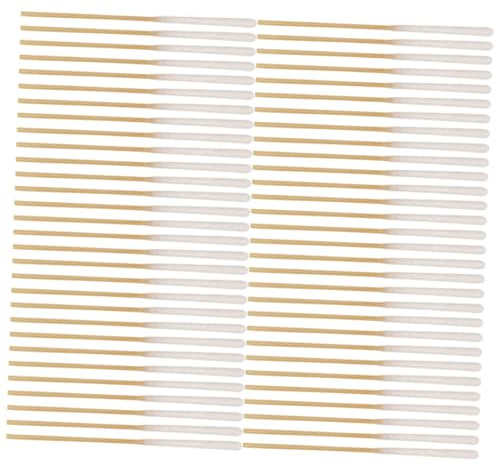 WRITWAA Tamponi di Cotone per Trucco 60 Pezzi Bastoncini di Cotone Efficienti per Pulizia senza Pelucchi per Uso Cosmetico e Cura Personale