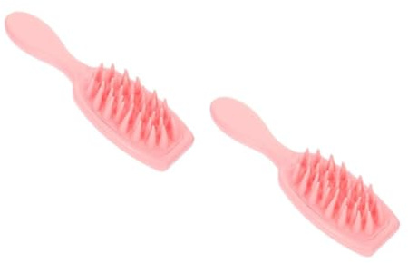 NIYANGLE 2stücke Scalp Brush Für Haarwäsche Waschbürste Für Kopfhautmassage Sanfter Haarentwirrer Für Lockiges Haar Tragbar Und Praktisch Entfernt Schuppen Und Revitalisiert Die