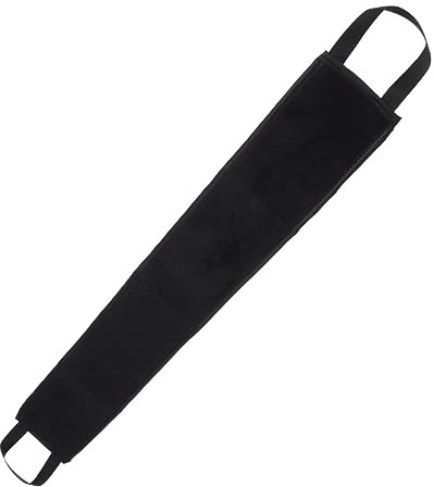 MOTHNUR 2 Stück Peeling Badetuch Für Bräunungsöl Aus Weichem Langlebigem Material Mit Band Hornhautentferner Für Glatte Haut Schwarzes Langtuch Für Strand Und Dusche