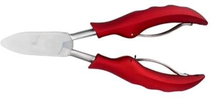 Alicates para Cutículas de Acero Inoxidable Doble Resorte y Goma Roja | Herramienta de Pedicura, Entra Ranura Ungueal, Quita Piel Muerta, Uso Doméstico Seguro