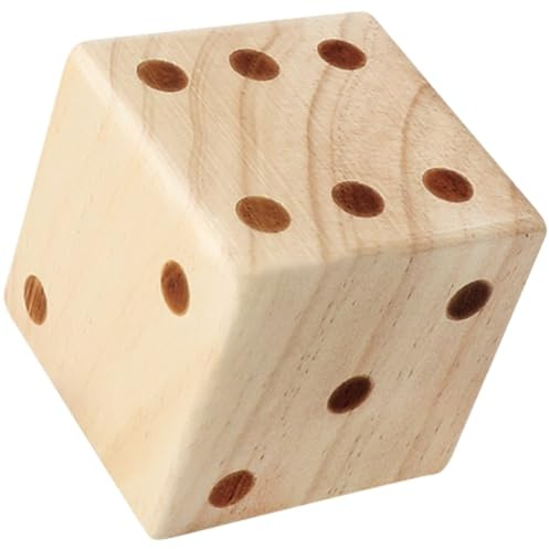 Hohopeti Dadi in Legno Naturale Grande per Giochi da Tavolo e Educativi Sicuri e Resistenti per Feste Accessorio per Gioco di Società e Attività Ludiche