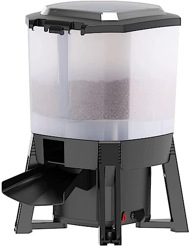 Automatic Fish Feeder, Electric Fish Food Dispenser 6L with 120° Dispersion, LCD Display and Smart Timer
