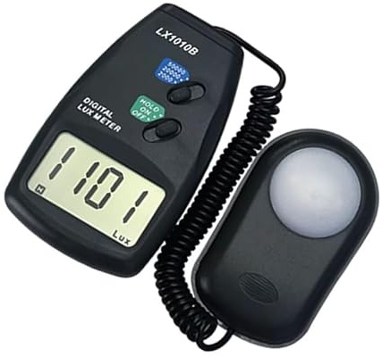 Luxmetro portatile, Digital Split-Type Lux Meter Portable Light Intensity Meter with LCD Display Data Hold for Indoor/Outdoor