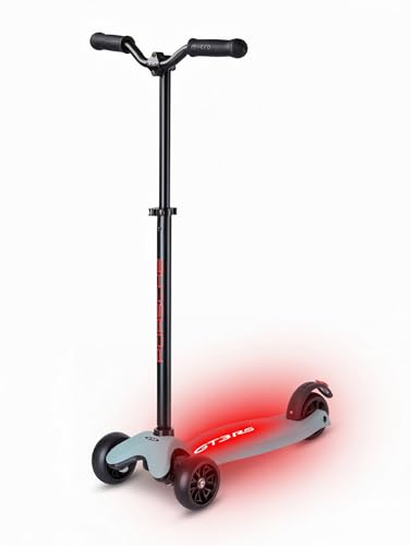 micro™ Kickboard Deluxe LED by Porsche | GT3 RS Edition | Roller Höhenverstellbar | Das ORIGINAL | Jugendliche & Erwachsene | GT3 RS Schriftzug und Scooter Rücklicht beleuchtet