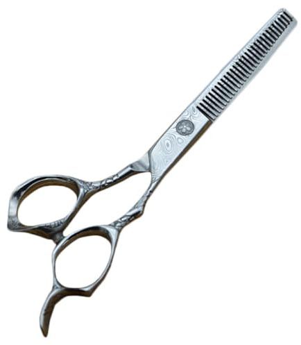 Ciseaux Effileurs de Coiffure Professionnels 17cm Acier Inoxydable Argenté Plusieurs styles