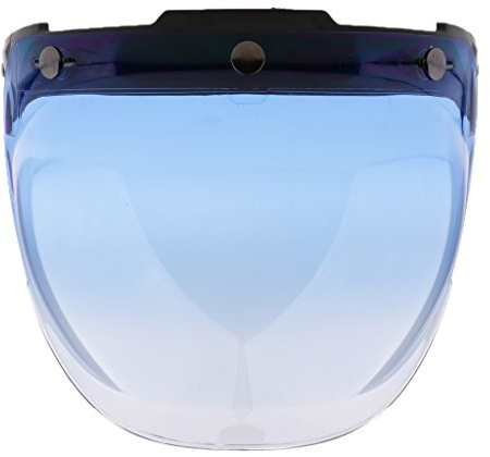 Visiera Bolla Bubble 3 Bottoni Snap In ABS ParaUV Per Casco Moto Bonanza Biltwell - 7