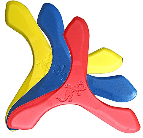 LMI e Fox – Boomerang Schiuma Gioco di Pieno Aria, Jay D, Blu, Giallo, Rosso