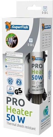 Superfish Pro Heater 50W for Aquariums sized 0-30L (17cm)