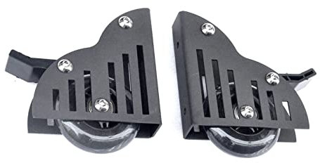 Pipi Zhu Kit De Quincaillerie Echelle De Bibliothèque Roulante - Kit De Rail De Glissière De Echelle Bibliothèque Coulissante - Kit De Quincaillerie pour Échelle Mobile, avec roulettes Au Sol