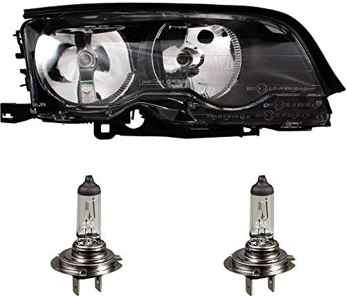 EISENFELS Bundle Set 106522455 erstellt mit Scheinwerfer rechts + Leuchtmittel H7 kompatibel 3er Coupe E46