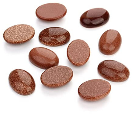 Gogogmee 10st Ovale Steinflecken Diy Natürliche Edelsteinperlen Kreisperlen Perlenschmuck Cameo-anhänger-einstellungen Perlen Aus Halbedelsteinen Perlen Zur Schmuckherstellung Zubehör Rot