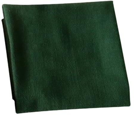 Tyg Servett 8St Bomull Och Linne Servettduk 40X40Cm Köksservett Bordstablett Fyrkantig Kökshandduk - Mörkgrön