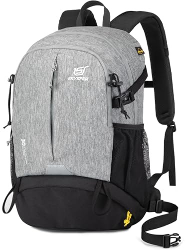 SKYSPER 30L Sac à Dos de Randonnée avec Compartiment pour Chaussures Sac de Sport pour Excursions Trekking Voyage