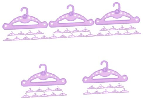 ibasenice 50stücke Puppen Kleiderbügel Für Puppen Praktische Und Leichte Organizer Für Puppenkleidung Für Puppenhäuser Und Spielzeugzimmer