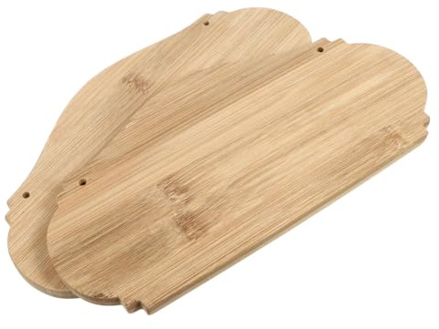 Alipis Blank Bamboo Sign 9.84X4.92In Wooden Hanging Plaques for Diy Door Decoration Store Cafe Bar Home Craft Projects Set of 2