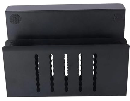 HOOLRZI Organiseur de bureau à 2 niveaux avec motifs ondulés pour un rangement sécurisé des ordinateurs portables et des tablettes