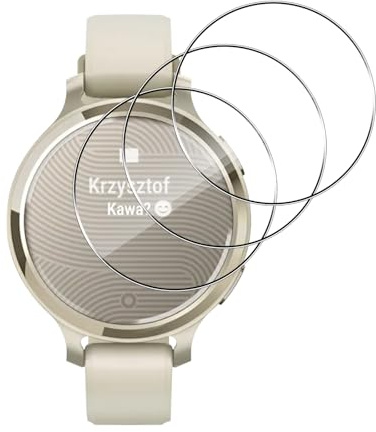 Aerku 3 Stück Schutzfolie Kompatibel mit Garmin Lily 2 Active für Panzerglas, 9H Härte Displayschutzfolie, Anti-Kratzen Schutzglas 3D Anti-Bläschen Panzer Schutz Glas
