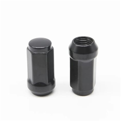 M14x1,5 3/4 Zoll Sechskant-Radmuttern in Schwarz, kompatibel mit Silverado Suburban 1500 Expedition, 45 mm Kegelsitze, Radmuttern(4pcs 45mm)