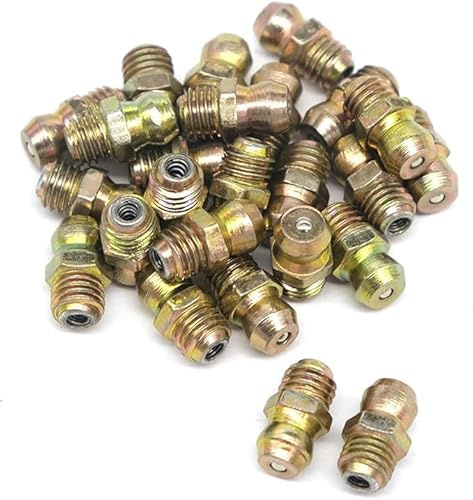 1/4-28 SAE-LT Copper Taper Thread Grease Zerk Nipple Fitting (Straight, 25)