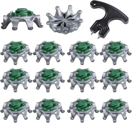 YAFALA Golf Spikes Replacement 50Pcs Cleats with Wrench, Compatible with Golf Shoes