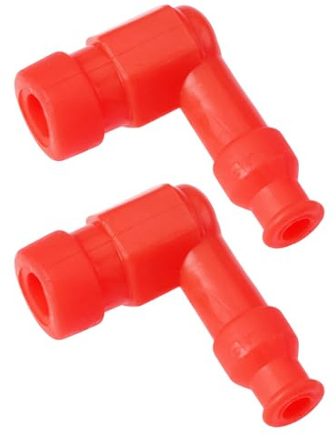 Briny River 2 Capuchons de Bougie D'allumage 60x42mm pour Motocross Compatible avec Plupart des Pit Bikes Et Moteurs Compatible avec Thumpstar Rouge