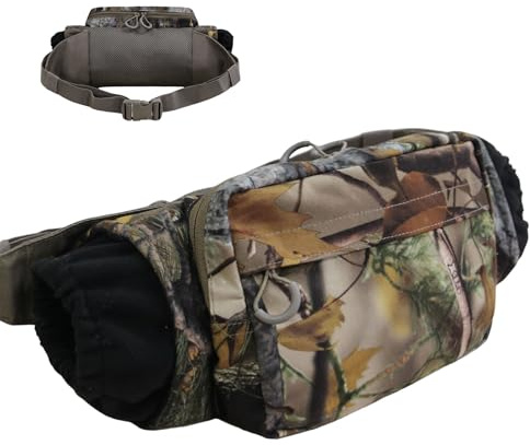Handmuff – Vordertaschendesign, isolierte Winterabdeckung, zylindrische Form, Verstellbarer Nackengurt, Outdoor-Wärmezubehör | zum Jagen, Angeln, Wandern, Trekking, kaltes Wetter, Reisen, Feldwarten,
