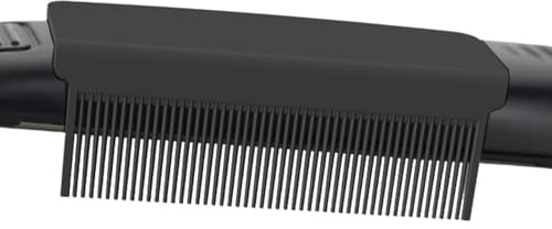 Peigne plat en fer | Peigne à lisser | Brosse à lisser professionnelle à | clipser | Outil de coiffage pour cheveux lisses et lisses