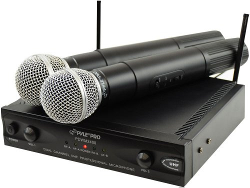 Pyle-Pro PDWM2400 Dual Wireless UHF Mikrofon